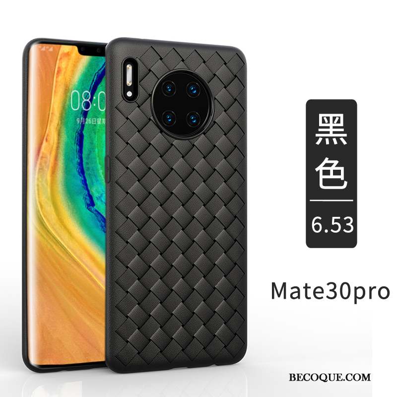 Huawei Mate 30 Pro Coque Qualité Tout Compris Simple Vert Tissage Très Mince