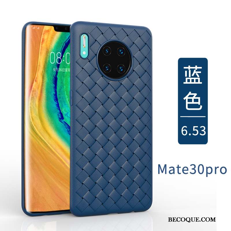 Huawei Mate 30 Pro Coque Qualité Tout Compris Simple Vert Tissage Très Mince