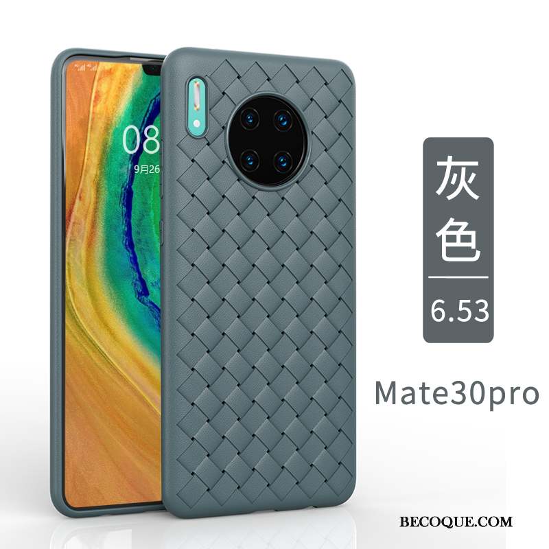 Huawei Mate 30 Pro Coque Qualité Tout Compris Simple Vert Tissage Très Mince