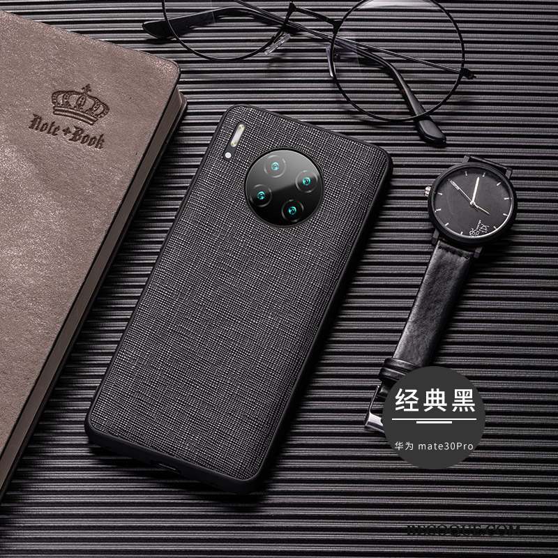 Huawei Mate 30 Pro Coque Tout Compris Incassable Noir De Téléphone Fluide Doux