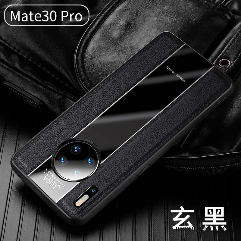 Huawei Mate 30 Pro Coque Vert Tout Compris Étui Support Magnétisme Silicone