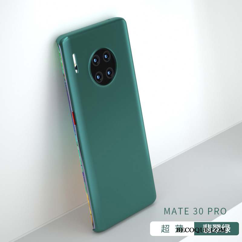 Huawei Mate 30 Pro Délavé En Daim Coque Marque De Tendance De Téléphone Incassable Très Mince