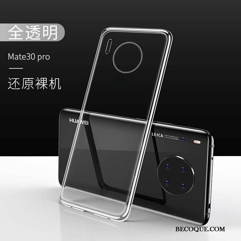 Huawei Mate 30 Pro Protection Transparent Étui Coque De Téléphone Tout Compris Fluide Doux