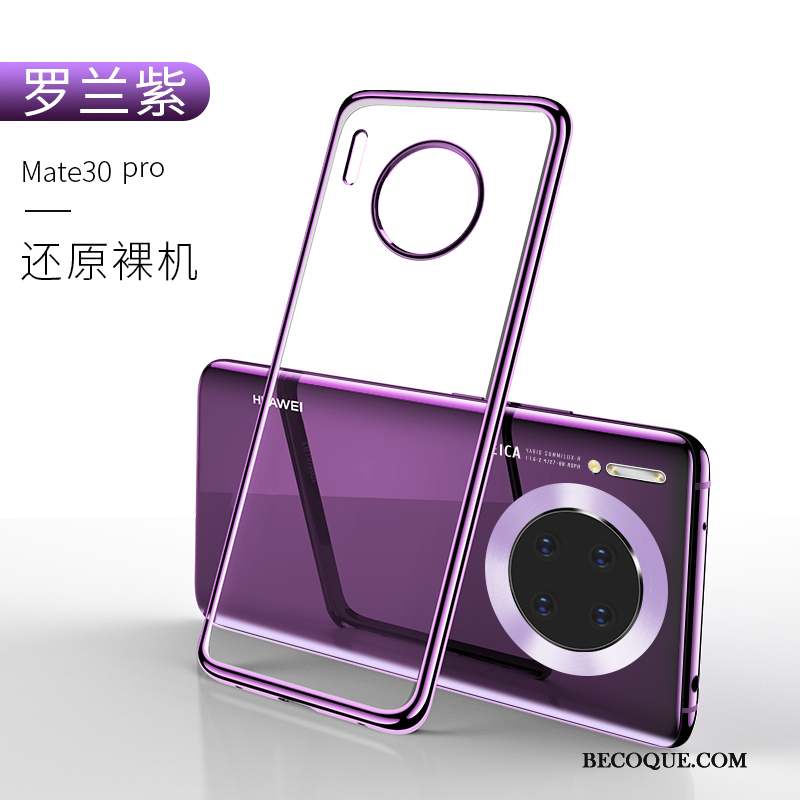 Huawei Mate 30 Pro Protection Transparent Étui Coque De Téléphone Tout Compris Fluide Doux