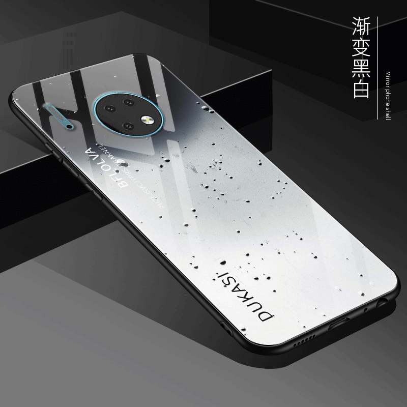Huawei Mate 30 Pro Vert Coque De Téléphone Marque De Tendance Miroir Verre Incassable