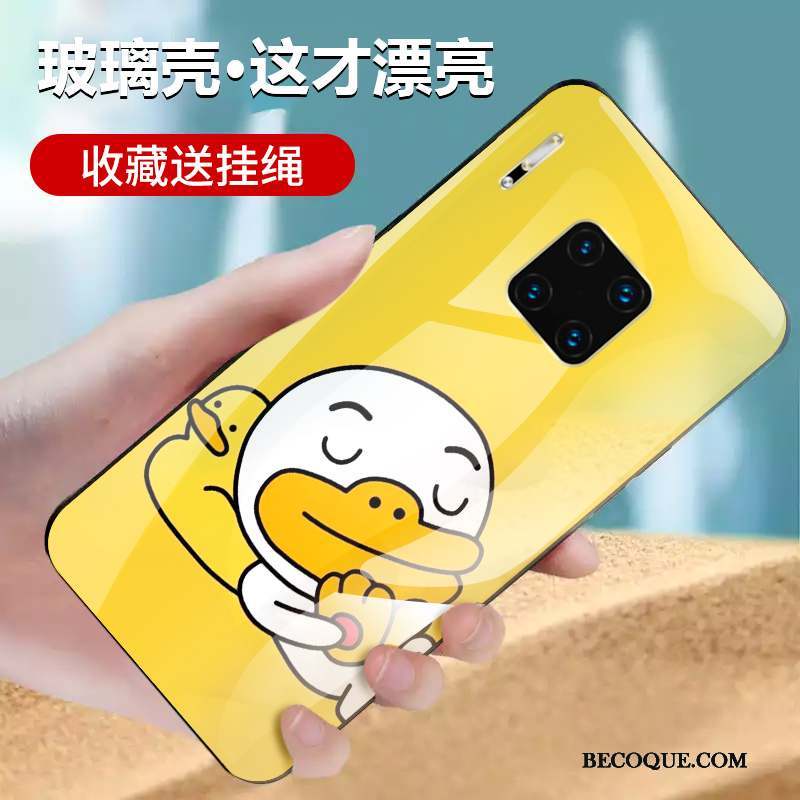 Huawei Mate 30 Rs Coque Incassable Jaune Protection Verre Étui