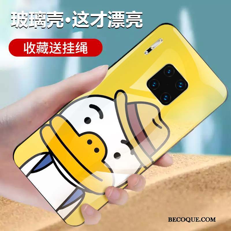 Huawei Mate 30 Rs Coque Incassable Jaune Protection Verre Étui