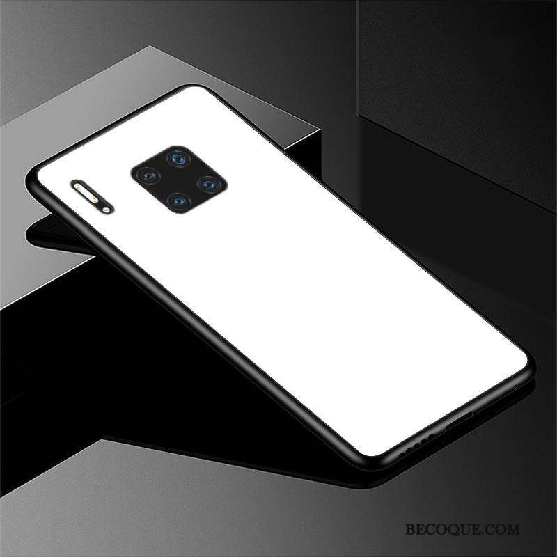 Huawei Mate 30 Rs Coque Très Mince Difficile Authentique Couleur Unie Noir Tendance