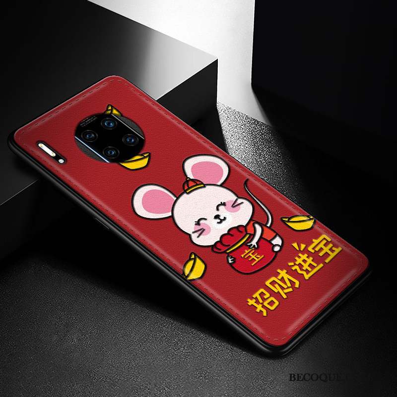 Huawei Mate 30 Rs Étui Gaufrage Incassable Protection Nouveau Coque De Téléphone