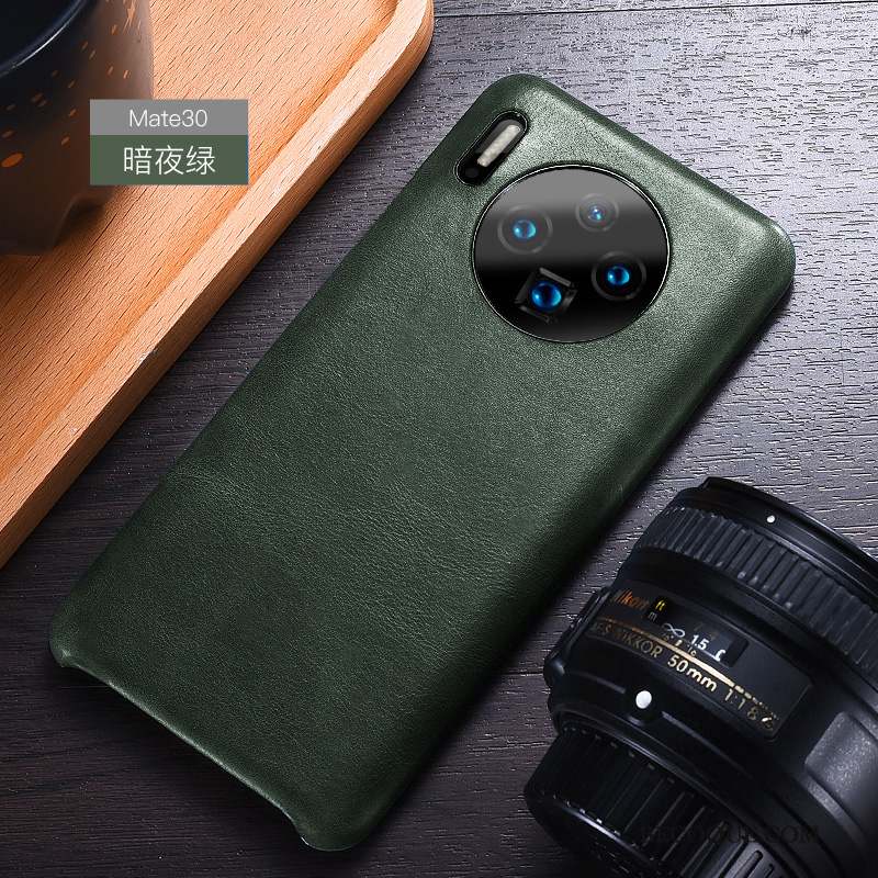 Huawei Mate 30 Étui En Cuir Personnalité Coque De Téléphone Luxe Protection