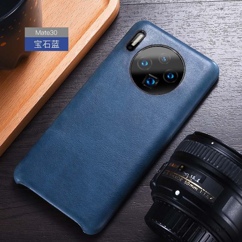 Huawei Mate 30 Étui En Cuir Personnalité Coque De Téléphone Luxe Protection