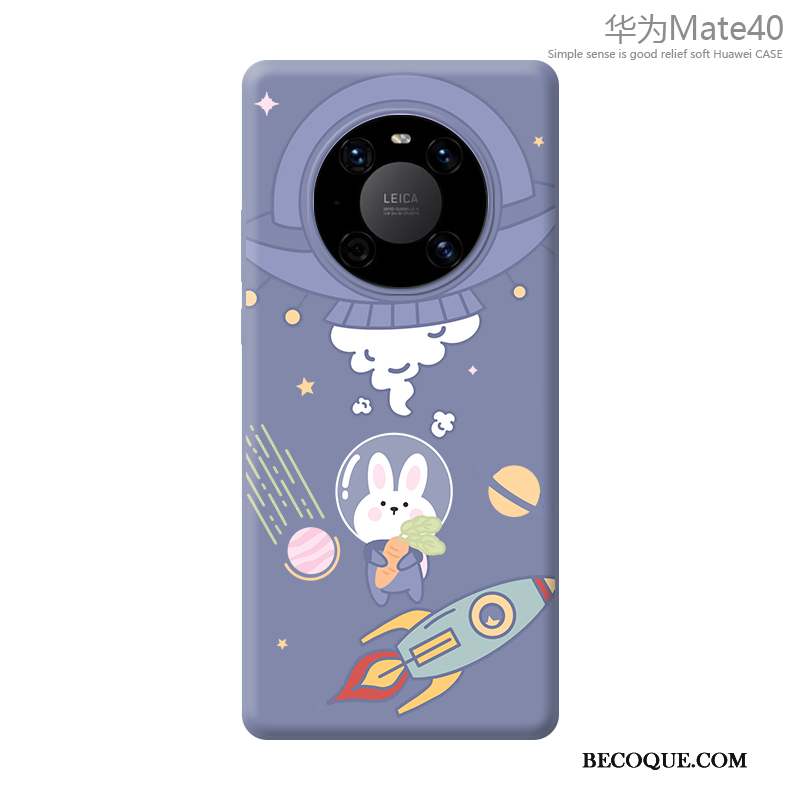 Huawei Mate 40 Coque Tout Compris Incassable Protection Nouveau Dessin Animé Bleu