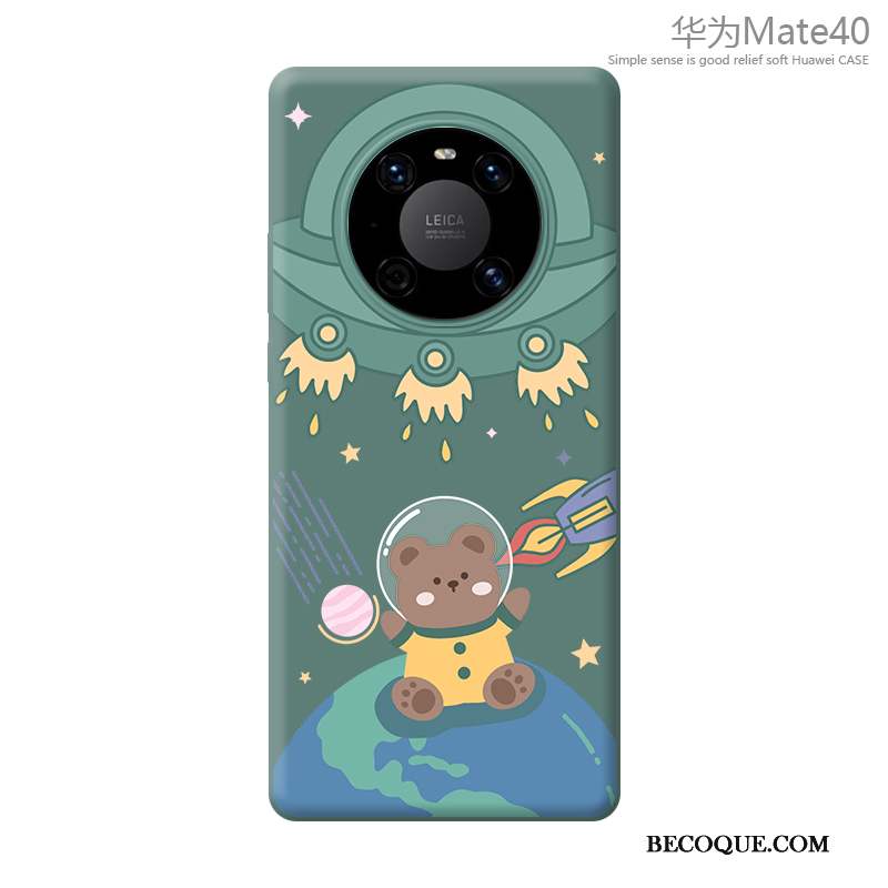 Huawei Mate 40 Coque Tout Compris Incassable Protection Nouveau Dessin Animé Bleu