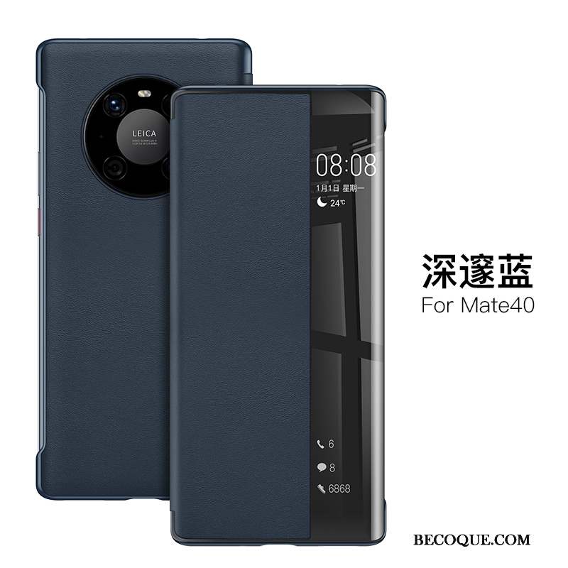 Huawei Mate 40 Coque Tout Compris Étui Incassable Cuir Personnalité Très Mince