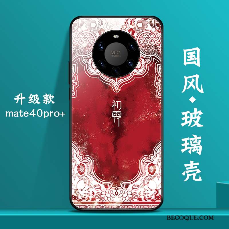 Huawei Mate 40 Pro+ Coque Personnalité Verre Créatif Nouveau Tendance Net Rouge