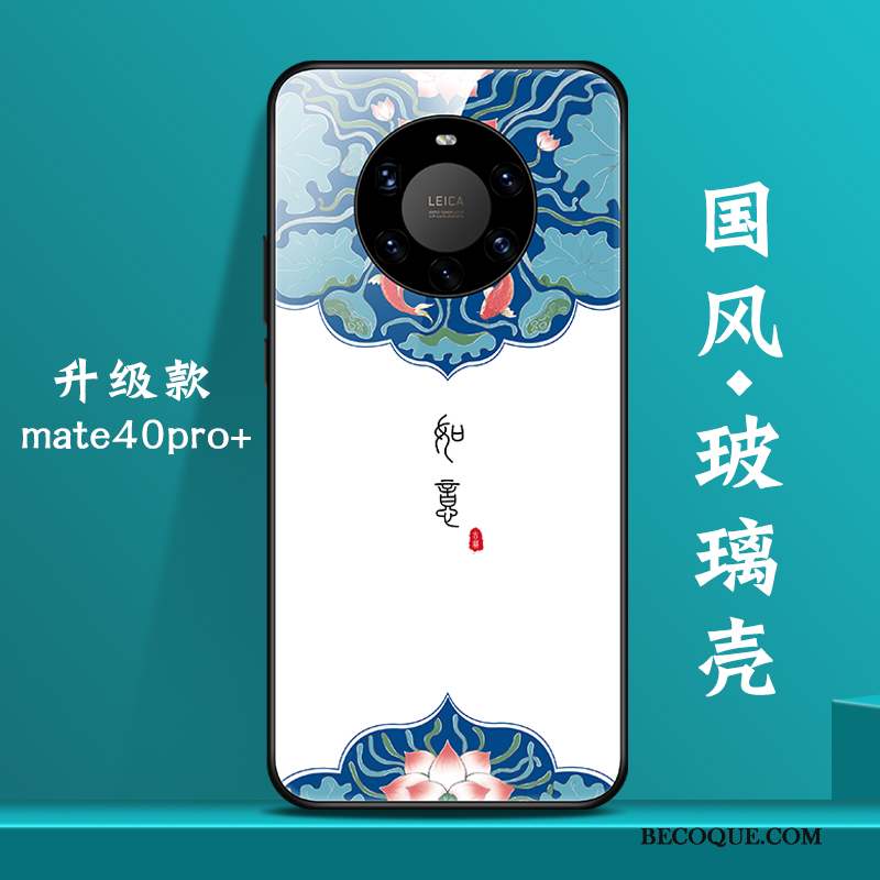 Huawei Mate 40 Pro+ Coque Personnalité Verre Créatif Nouveau Tendance Net Rouge