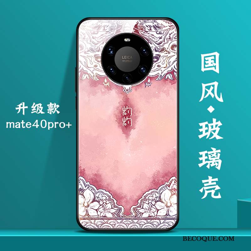 Huawei Mate 40 Pro+ Coque Personnalité Verre Créatif Nouveau Tendance Net Rouge