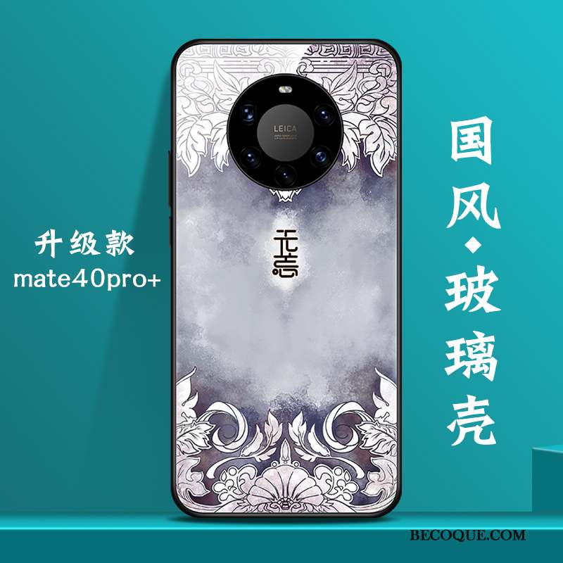 Huawei Mate 40 Pro+ Coque Personnalité Verre Créatif Nouveau Tendance Net Rouge