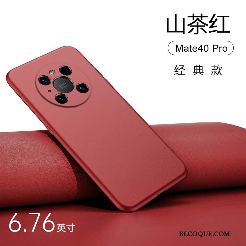 Huawei Mate 40 Pro Coque Silicone Étui À Bord Nouveau Anneau