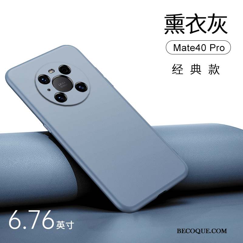 Huawei Mate 40 Pro Coque Silicone Étui À Bord Nouveau Anneau