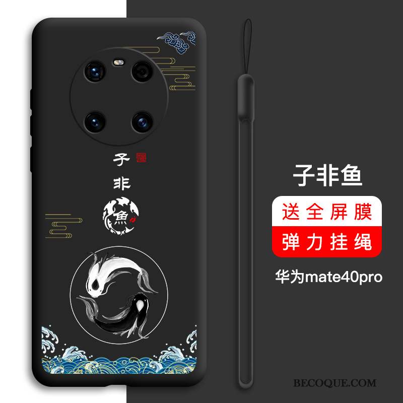 Huawei Mate 40 Pro Coque Tout Compris Vert Créatif Net Rouge Nouveau Incassable