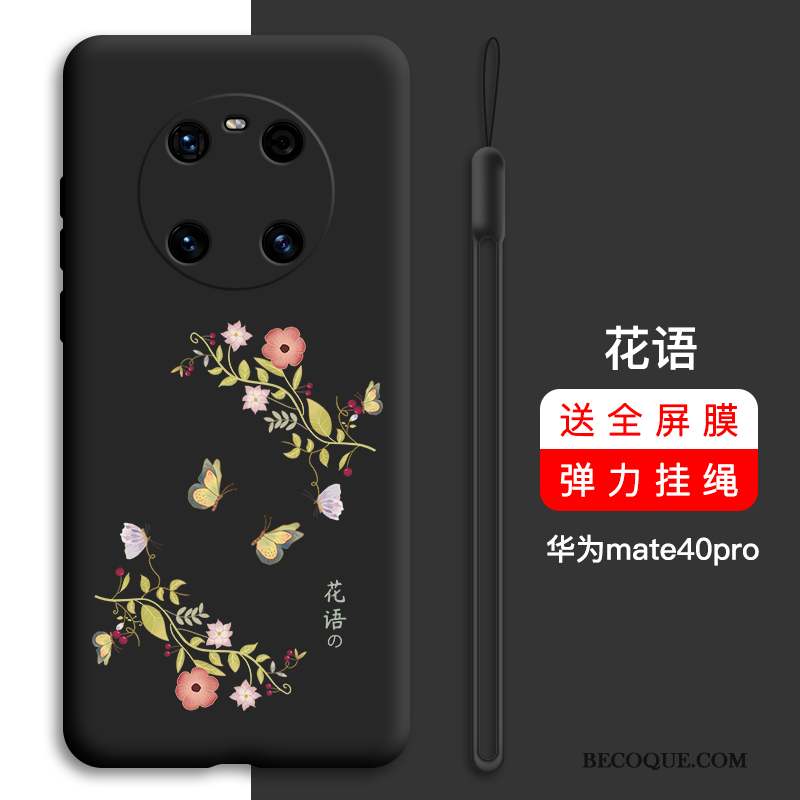 Huawei Mate 40 Pro Coque Tout Compris Vert Créatif Net Rouge Nouveau Incassable