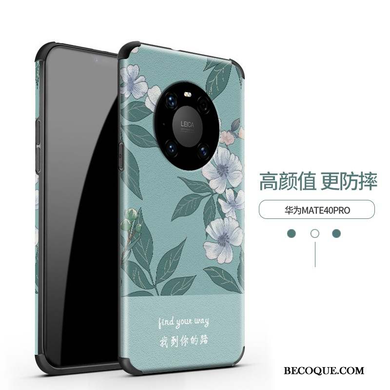 Huawei Mate 40 Pro Personnalité Coque De Téléphone Étui Silicone Délavé En Daim Violet
