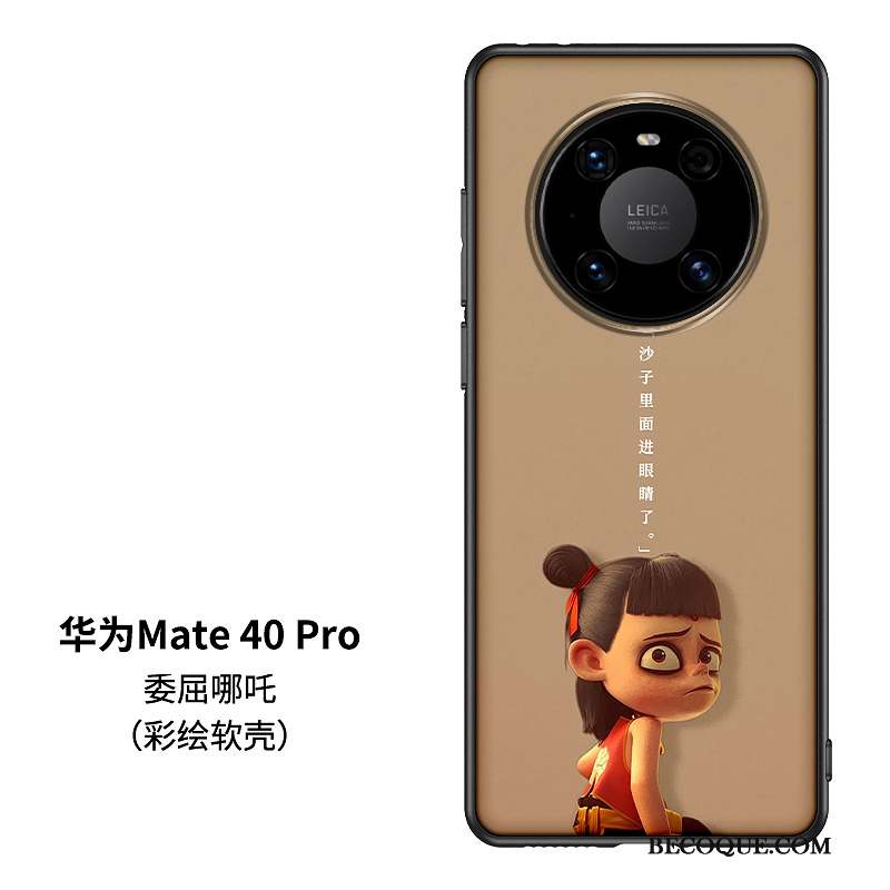 Huawei Mate 40 Pro Style Chinois Silicone Coque De Téléphone Marque De Tendance Kaki Amoureux
