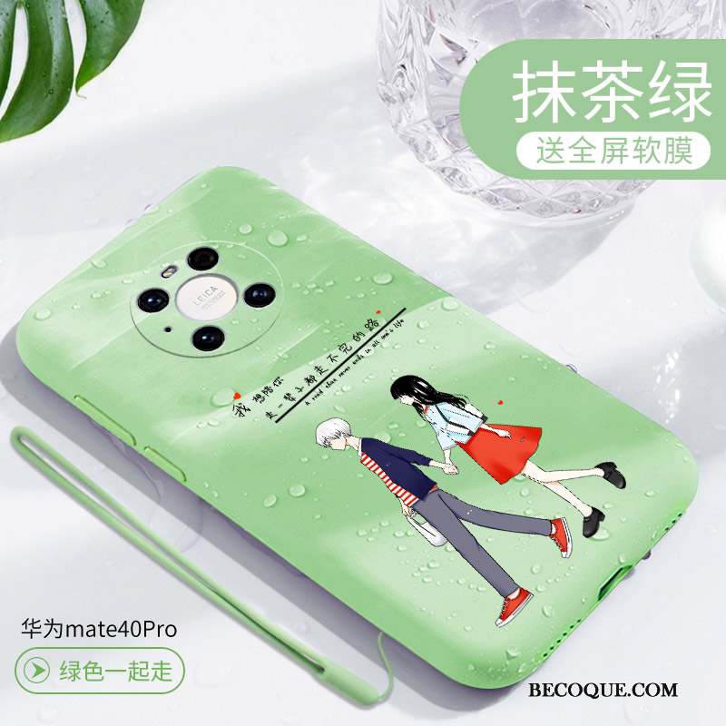 Huawei Mate 40 Pro Vert Nouveau Silicone Coque De Téléphone Téléphone Portable Tout Compris