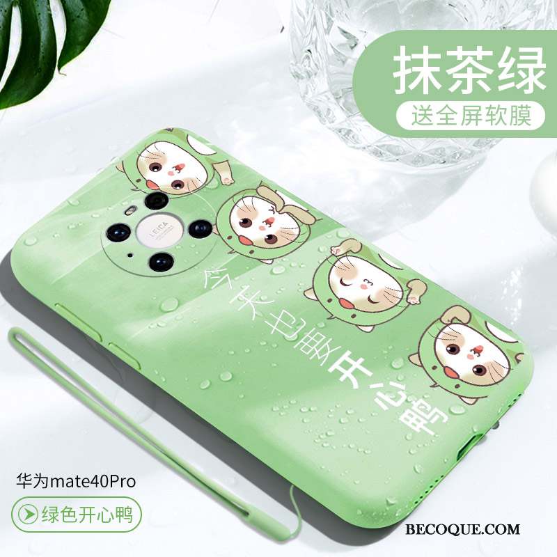 Huawei Mate 40 Pro Vert Nouveau Silicone Coque De Téléphone Téléphone Portable Tout Compris