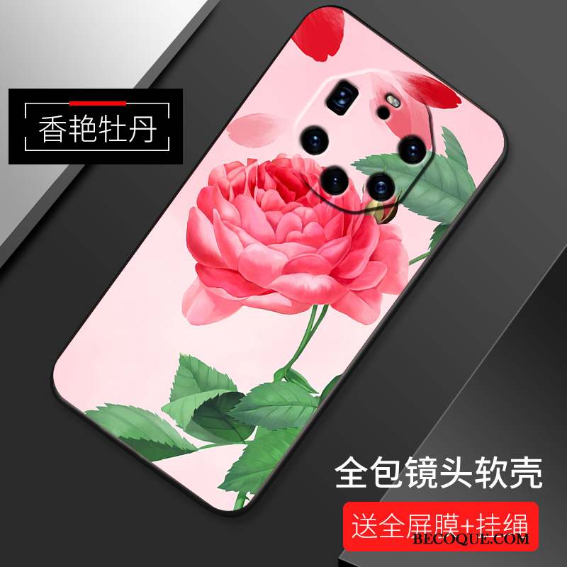 Huawei Mate 40 Rs Silicone Incassable Rose Simple Étui Coque