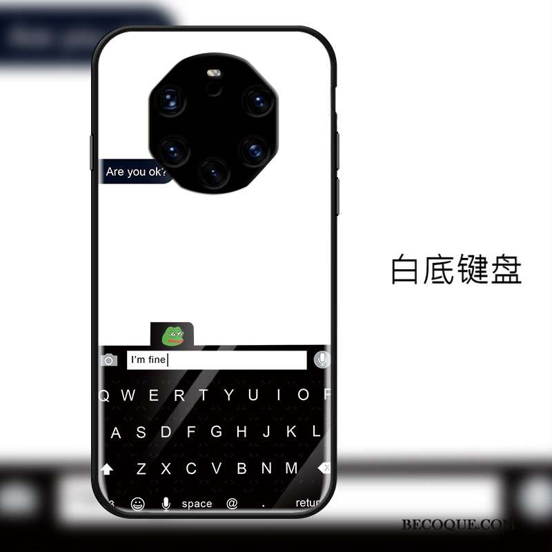 Huawei Mate 40 Rs Étui Incassable Simple Coque De Téléphone Tendance Mode