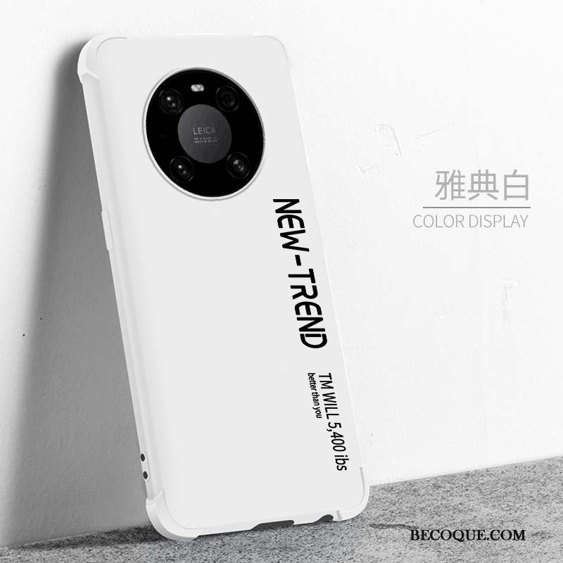 Huawei Mate 40 Tendance Protection Coque Vert Personnalité Fluide Doux