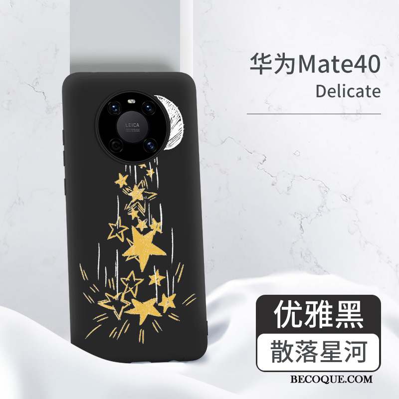 Huawei Mate 40 Tout Compris Coque De Téléphone Incassable Silicone Noir Étui