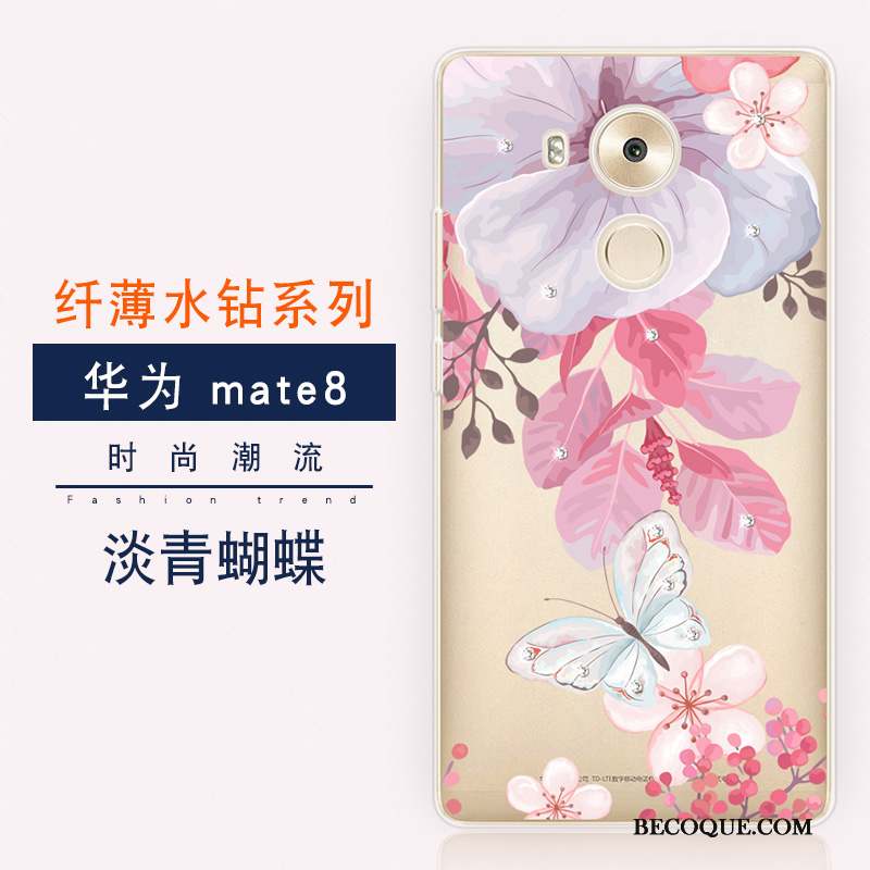 Huawei Mate 8 Coque Nouveau Bleu Étui Protection Incassable Tendance