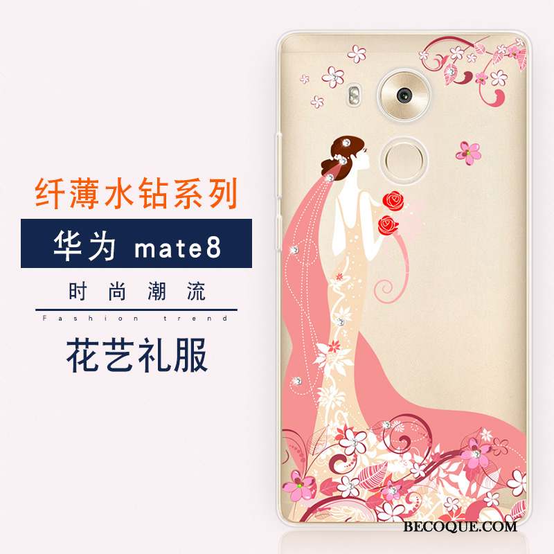 Huawei Mate 8 Coque Nouveau Bleu Étui Protection Incassable Tendance