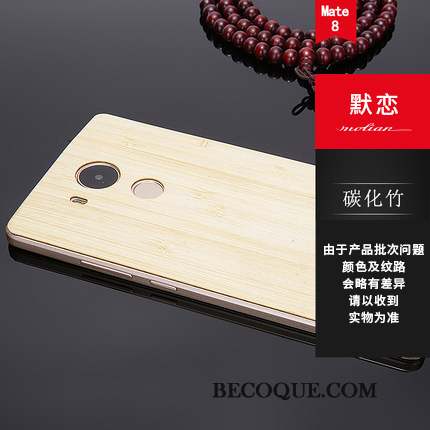 Huawei Mate 8 Couvercle Arrière Protection Coque De Téléphone Étui Rouge Bois Massif