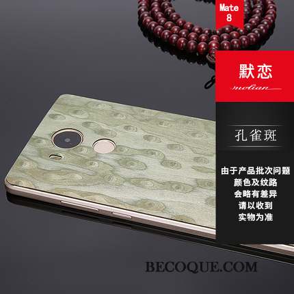 Huawei Mate 8 Couvercle Arrière Protection Coque De Téléphone Étui Rouge Bois Massif