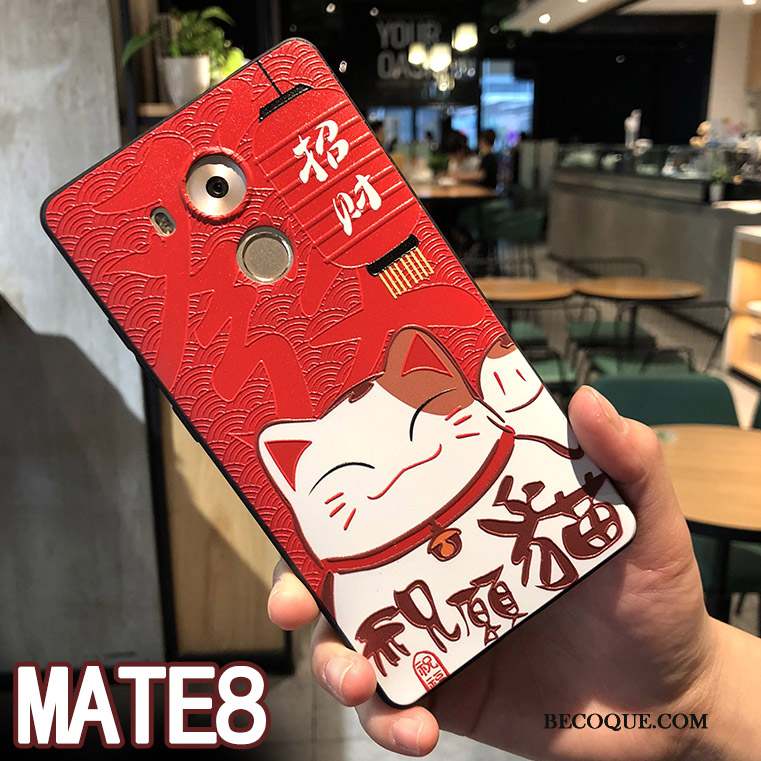 Huawei Mate 8 Incassable Étui Coque De Téléphone Richesse Tout Compris Gaufrage