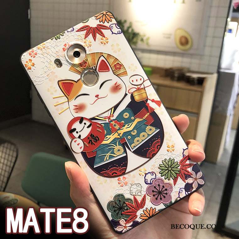 Huawei Mate 8 Incassable Étui Coque De Téléphone Richesse Tout Compris Gaufrage