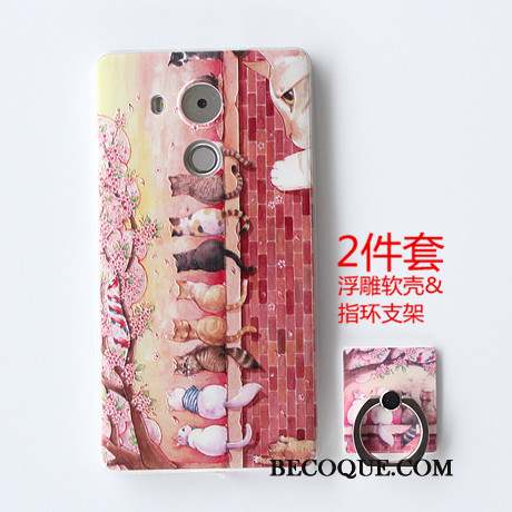 Huawei Mate 8 Peinture Étui Gaufrage Incassable Coque En Silicone Protection