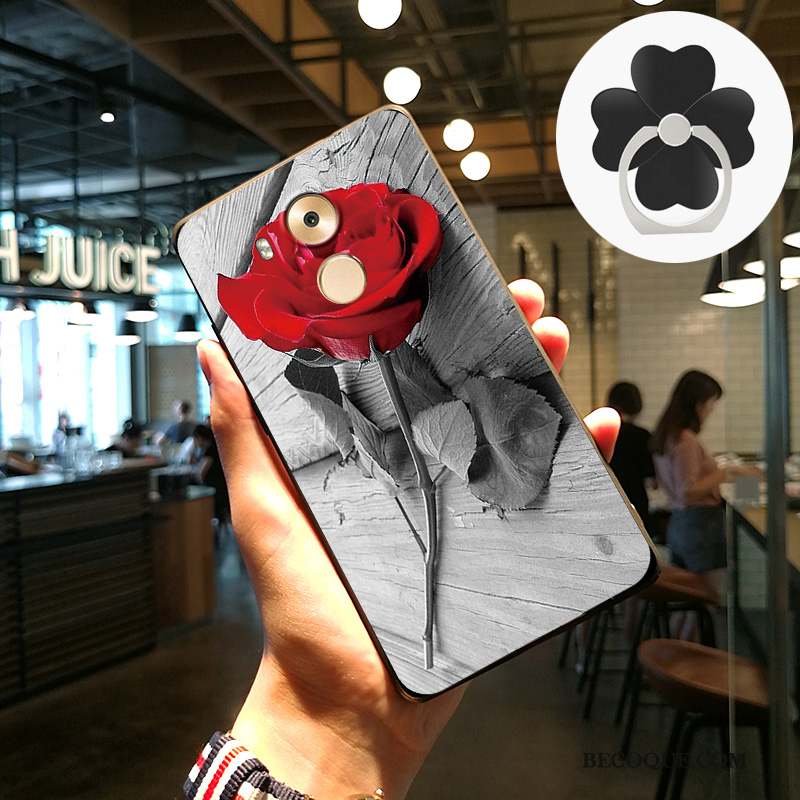 Huawei Mate 8 Protection Rose Silicone Art Coque De Téléphone Créatif