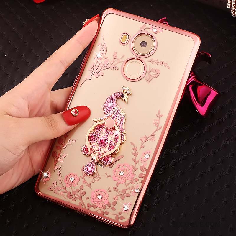 Huawei Mate 8 Rose Protection Coque De Téléphone Étui Strass