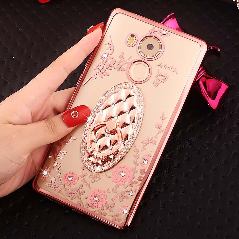 Huawei Mate 8 Rose Protection Coque De Téléphone Étui Strass