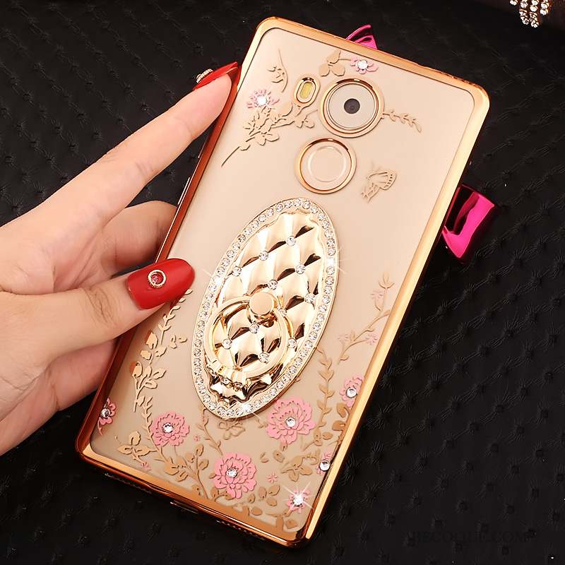 Huawei Mate 8 Rose Protection Coque De Téléphone Étui Strass