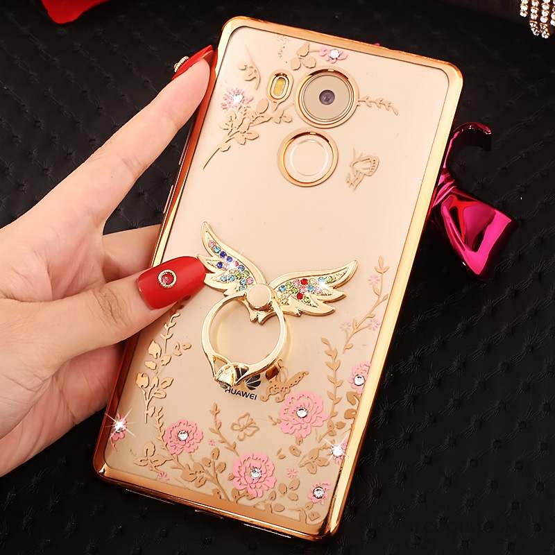 Huawei Mate 8 Rose Protection Coque De Téléphone Étui Strass