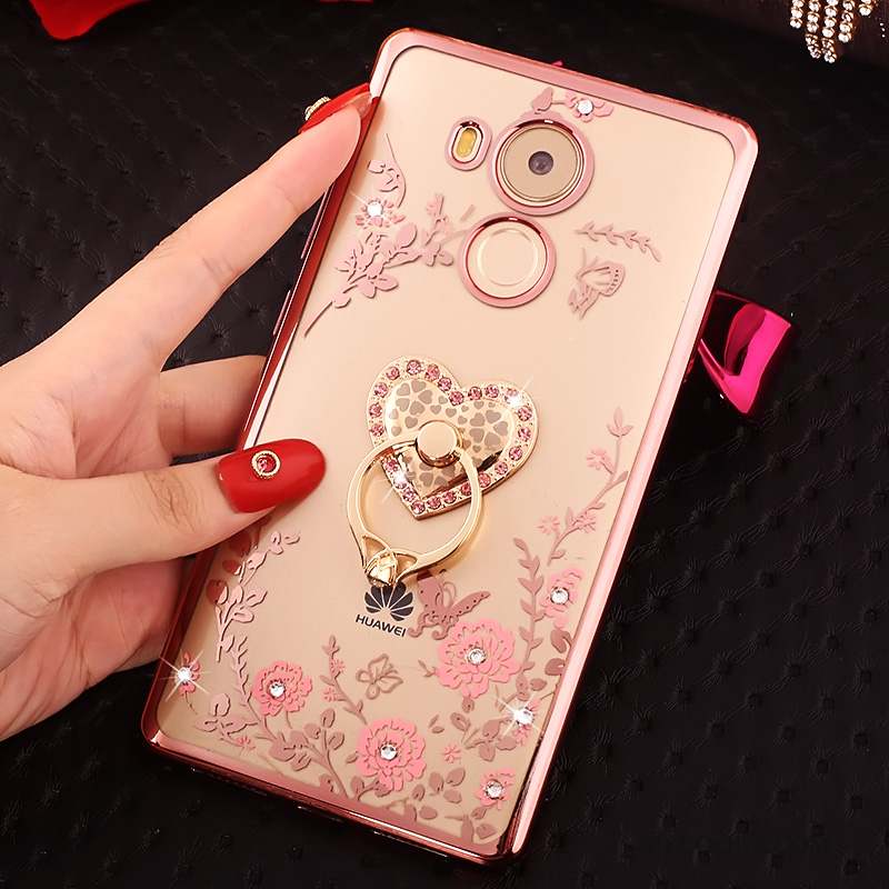 Huawei Mate 8 Rose Protection Coque De Téléphone Étui Strass