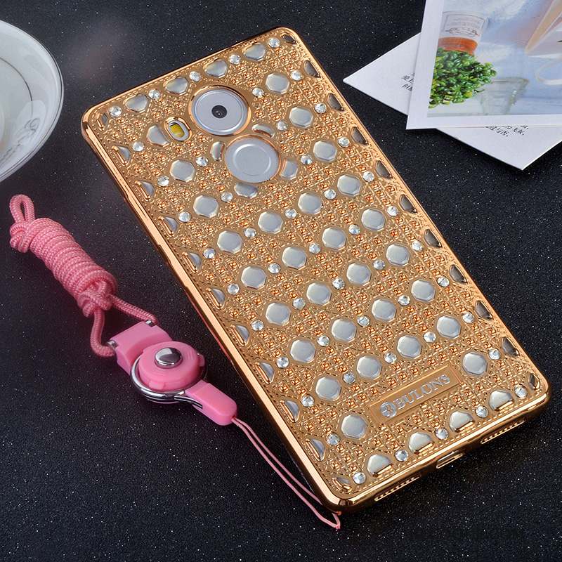 Huawei Mate 8 Strass Fluide Doux Coque De Téléphone Silicone Incassable Support