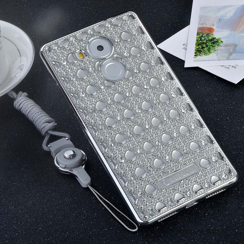 Huawei Mate 8 Strass Fluide Doux Coque De Téléphone Silicone Incassable Support