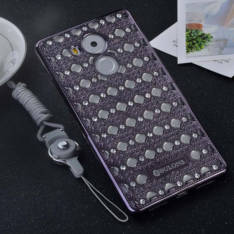 Huawei Mate 8 Strass Fluide Doux Coque De Téléphone Silicone Incassable Support